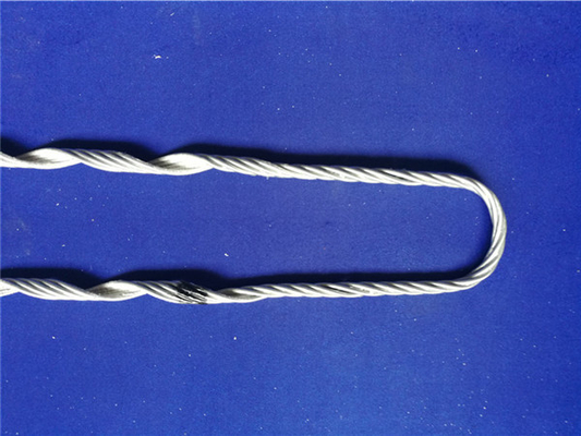 Galvanized Steel Wire Preformed Guy Grip Dead End - Finish Hitam